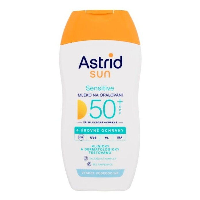 ASTRID Sun Mlieko na opaľovanie pre citlivú pokožku OF 50+ 150 ml
