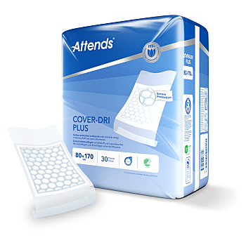 ATTENDS Cover dri plus podložka 80 x 170 cm 30 kusov (Inkontinenčné podložky)
