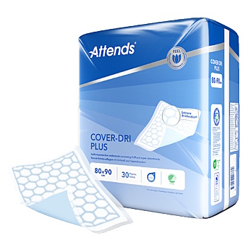 ATTENDS Cover dri plus podložka 80 x 90 cm 30 kusov (Inkontinenčné podložky)