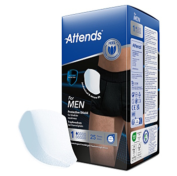 ATTENDS For men 1 vložky 25 kusov (Vložky pri inkontinencii)
