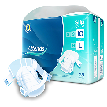 ATTENDS Slip Active 10 absorpčné nohavičky veľkosť L 28 kusov ()