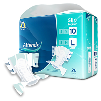 ATTENDS Slip regular 10 absorpčné nohavičky veľkosť L 26 kusov ()