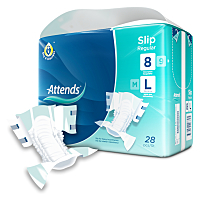 ATTENDS Slip regular 8 absorpčné nohavičky veľkosť L 28 kusov