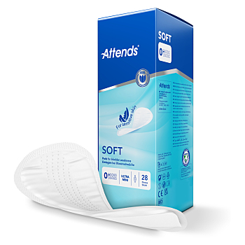 ATTENDS Soft 0 ultra mini absorpčné vložky 28 kusov (Vložky pri inkontinencii)