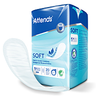 ATTENDS Soft Mini absorpčné vložky 1 kvapka 20 kusov
