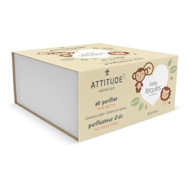 ATTITUDE Baby leaves Prírodný osviežovač vzduchu hrušková šťava 227 g, poškodený obal