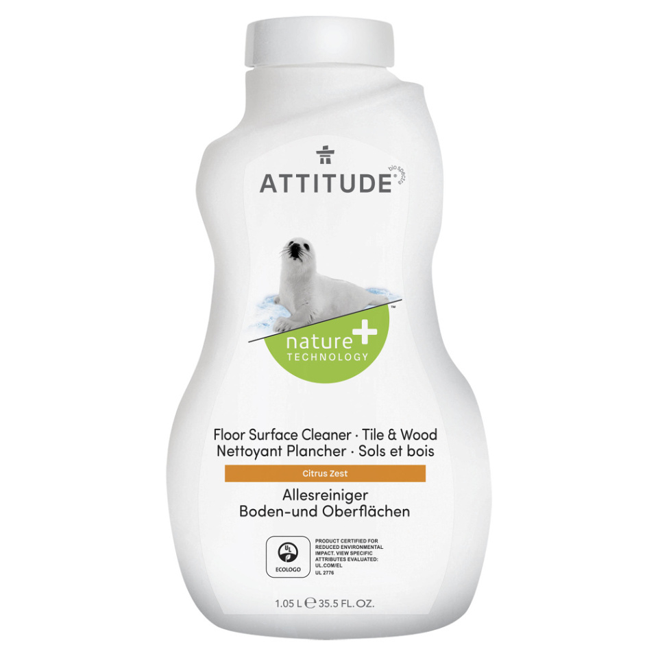 ATTITUDE Čistič na podlahy a drevo s vôňou citrónovej kôry 1050 ml