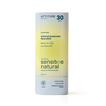 ATTITUDE Tyčinka na tvár SPF 30 pre atopickú pokožku 20 g (Prírodné opaľovacie prípravky) - Prírodné - obrázok 2/2