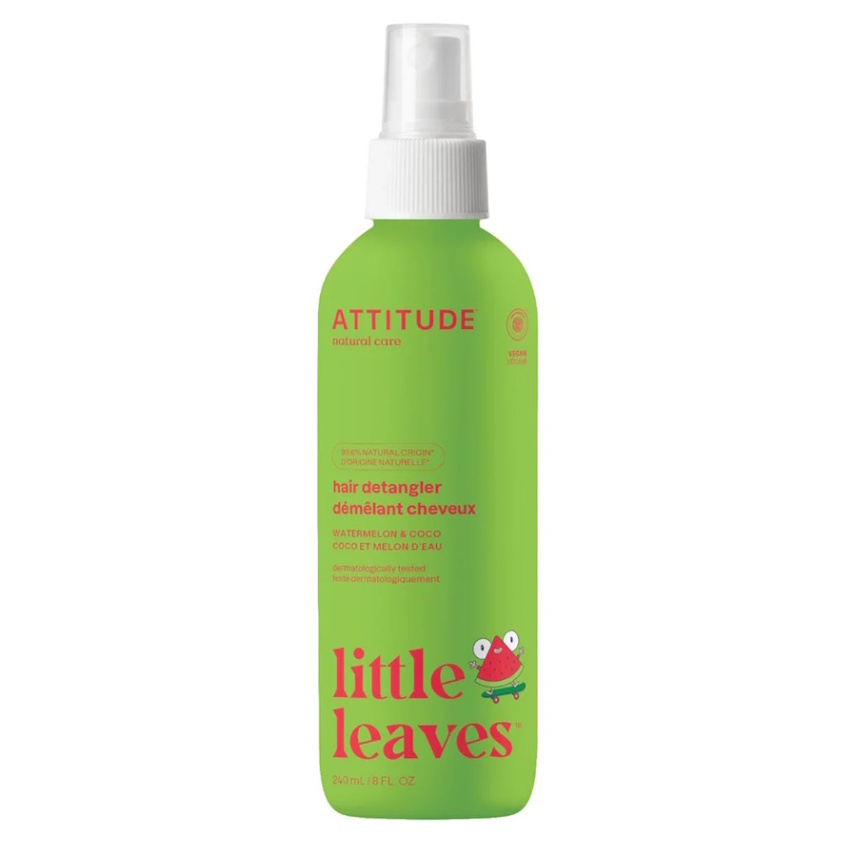 ATTITUDE Little leaves Sprej pre ľahké rozčesávanie detských vláskov s vôňou melónu a kokosu 240 ml