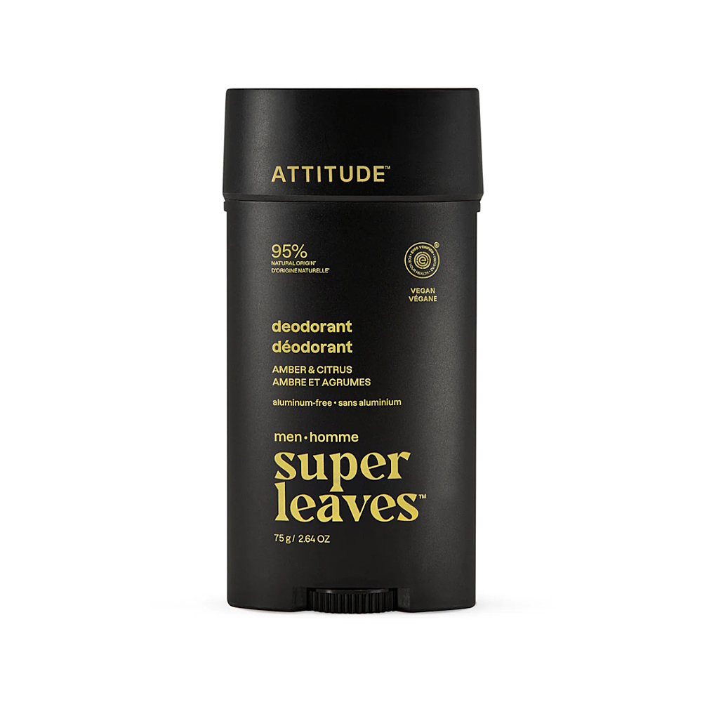 ATTITUDE Super leaves pánsky dezodorant Amber & Citrus 75 g