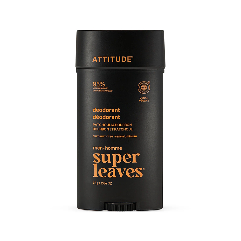 ATTITUDE Super leaves pánsky dezodorant Pačuli & Bourbon 75 g