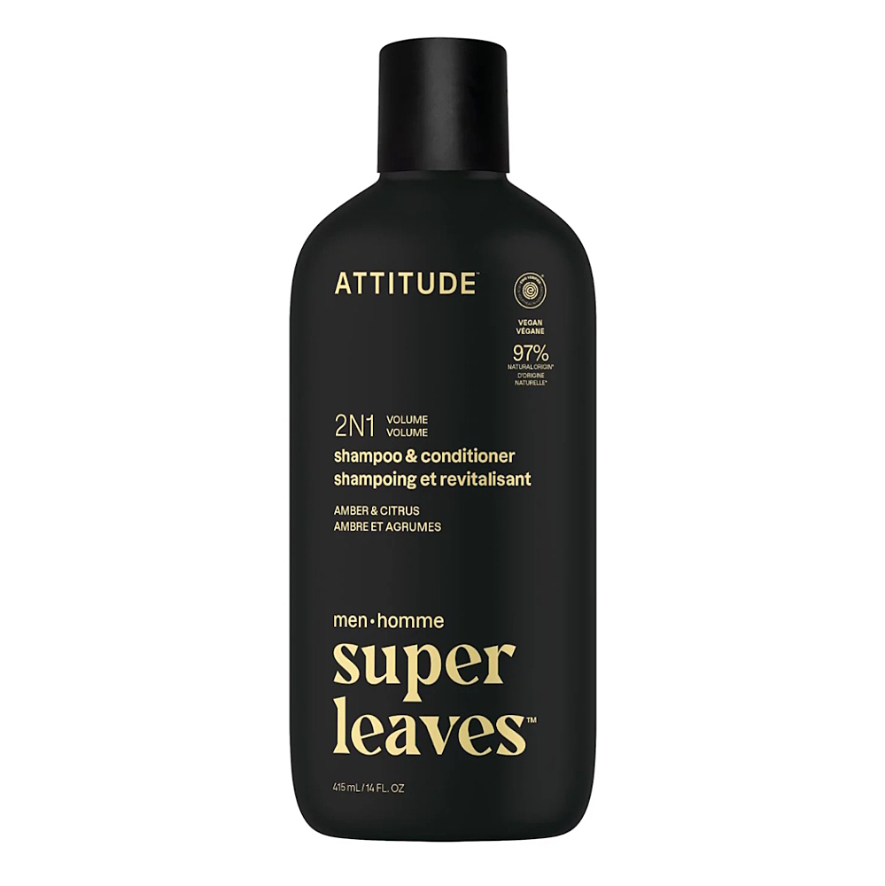 ATTITUDE Super leaves pánsky šampón a kondicionér Amber a Citrus 2v1 415ml