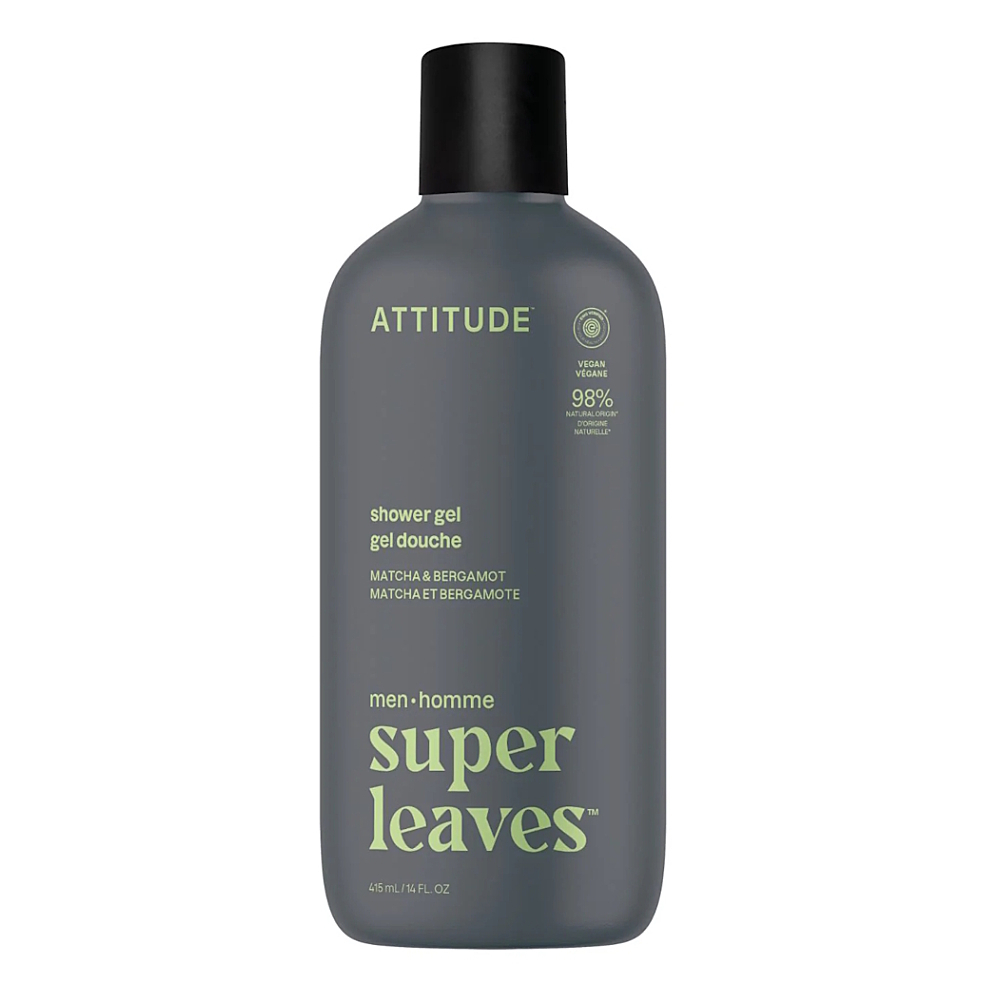 ATTITUDE Super leaves pánsky sprchový gél Matcha a Bergamot 415ml