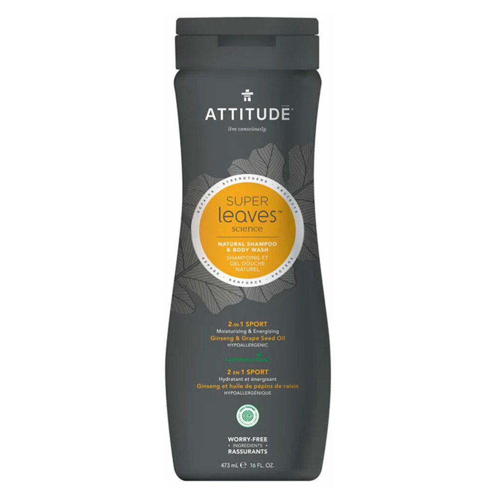 ATTITUDE Super leaves s detoxikačným účinkom normálne vlasy prírodný pánsky šampón & telové mydlo 2 v 1 473 ml kúpite na Mojalekaren.sk