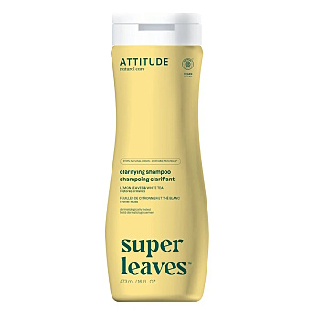 ATTITUDE Super leaves s detoxikačným účinkom prírodný šampón rozjasňujúci pre normálne a mastné vlasy 240 ml (Prírodné šampóny) - Prírodné, Hypoalergénny