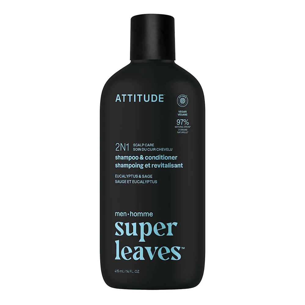 ATTITUDE Super leaves šampón a kondicionér 2v1 Eukalyptus a Šalvia 415ml