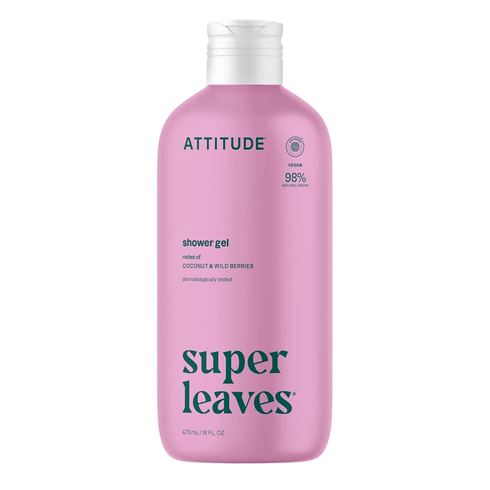ATTITUDE Super leaves sprchový gél kokos a lesné plody 473 ml