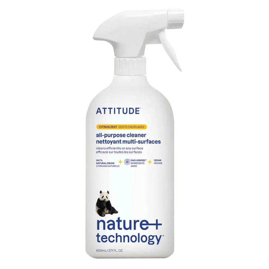 ATTITUDE Univerzálny čistič s rozprašovačom citrónová kôra 800 ml