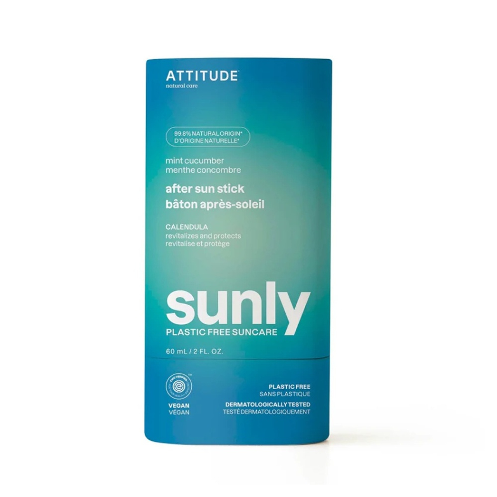 ATTITUDE Sunly Upokojujúci krém po opaľovaní s mätou a uhorkou 60 g