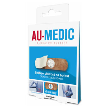 AU-MEDIC blokátor bolesti 4 kusy (Bolesť svalov, kĺbov a chrbta) - Prírodné, Hojivý - obrázok 2/2