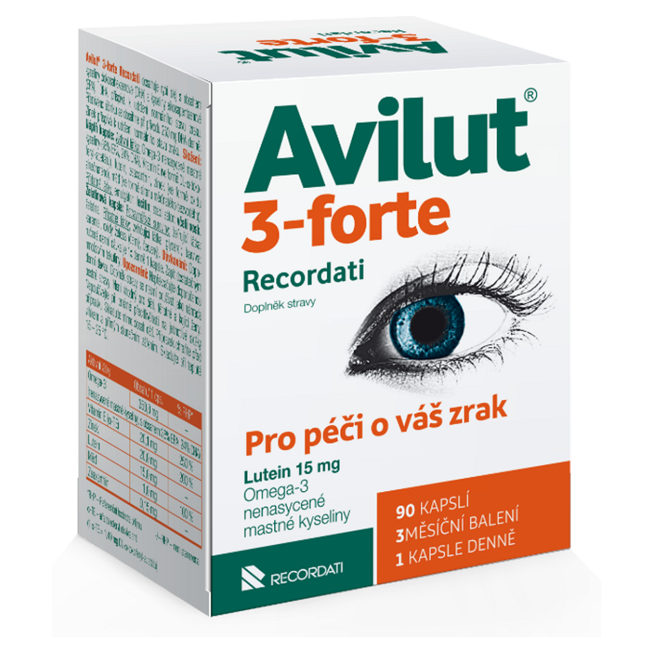 AVILUT 3-forte Recordati 90 kapsúl kúpite na Mojalekaren.sk