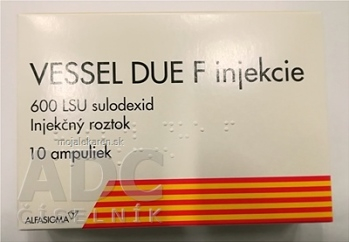 VESSEL DUE F injekcie sol inj 600 LSU (amp.inj.hnedá) 10x2 ml (Lieky na predpis)