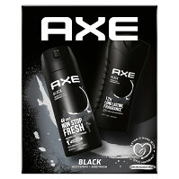 AXE Black sprchový gél 250 ml + dezodorant 150 ml Vianočný balíček pre mužov