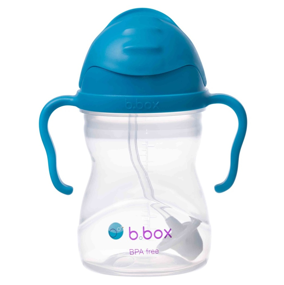 B.BOX Hrnček so slamkou kobaltovo modrý 240 ml