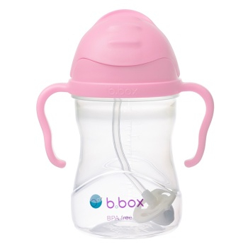 B.BOX Hrnček so slamkou čerešňový kvet 6m+ 240 ml (Hrnčeky a pítka pre deti)