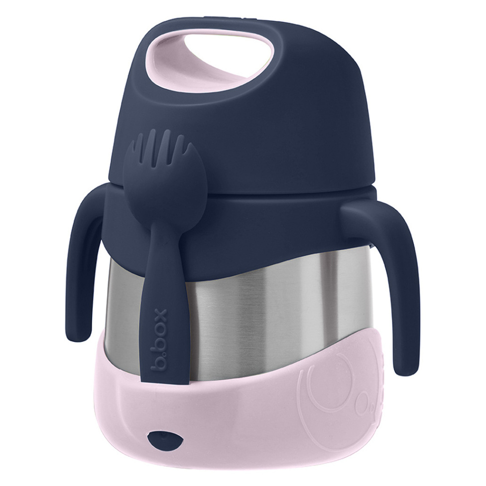 B.BOX Termoska na jedlo indigo/ružová 6m+ 335 ml