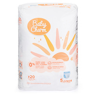 BABY CHARM Super Dry Flex Junior Pant veľ. 5 nohavičkové plienky 12-17 kg 20 ks