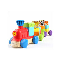 BABY EINSTEIN Hračka drevená Discovery Train HAPE 18m+