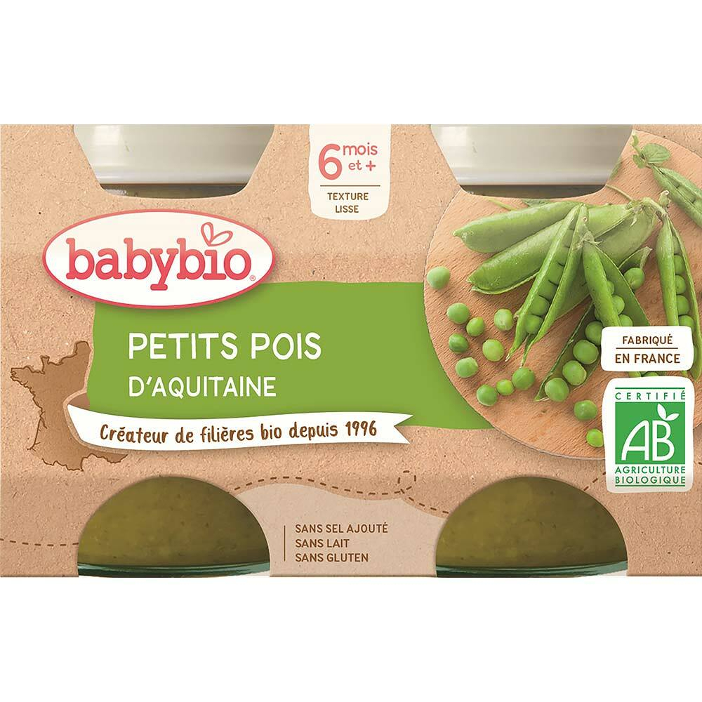 E-shop BABYBIO Zeleninový príkrm s hráškom 2 x 130 g