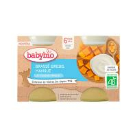 BABYBIO Brassé z ovčieho mlieka mango 2x 130 g