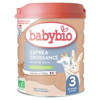 BABYBIO Caprea 3 Pokračovacie plnotučné kozie dojčenské mlieko od 10 mesiaca do 3 rokov BIO 800 g