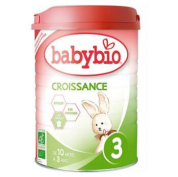 BABYBIO Croissance 3 rastové mlieko v prášku 900 g