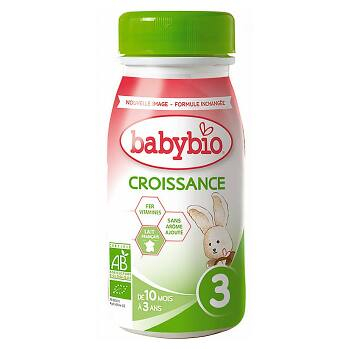 BABYBIO Croissance 3 Tekuté rastové mlieko 250 ml, expirácie