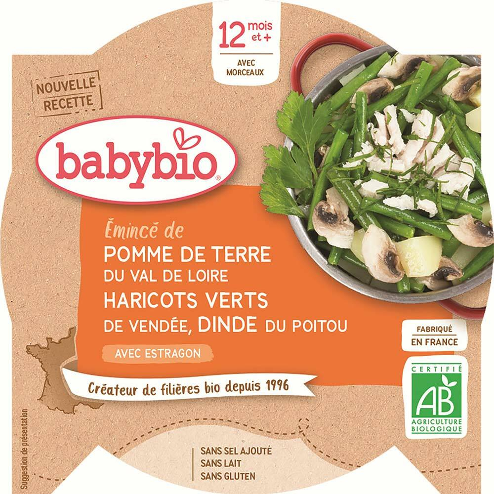 E-shop BABYBIO menu zemiaky a fazuľky s Morčacie plátky 230 g