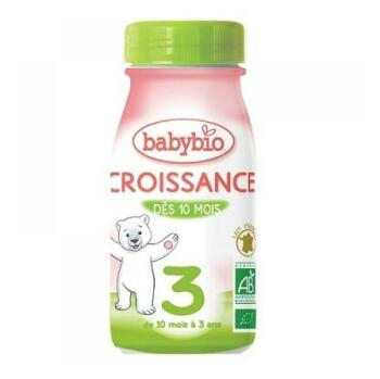 BABYBIO dojčenské mlieko Croissance 3 25 cl