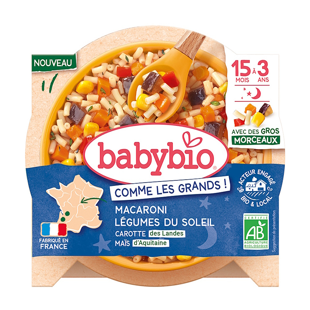 BABYBIO Makaróny s letnou zeleninou 200 g