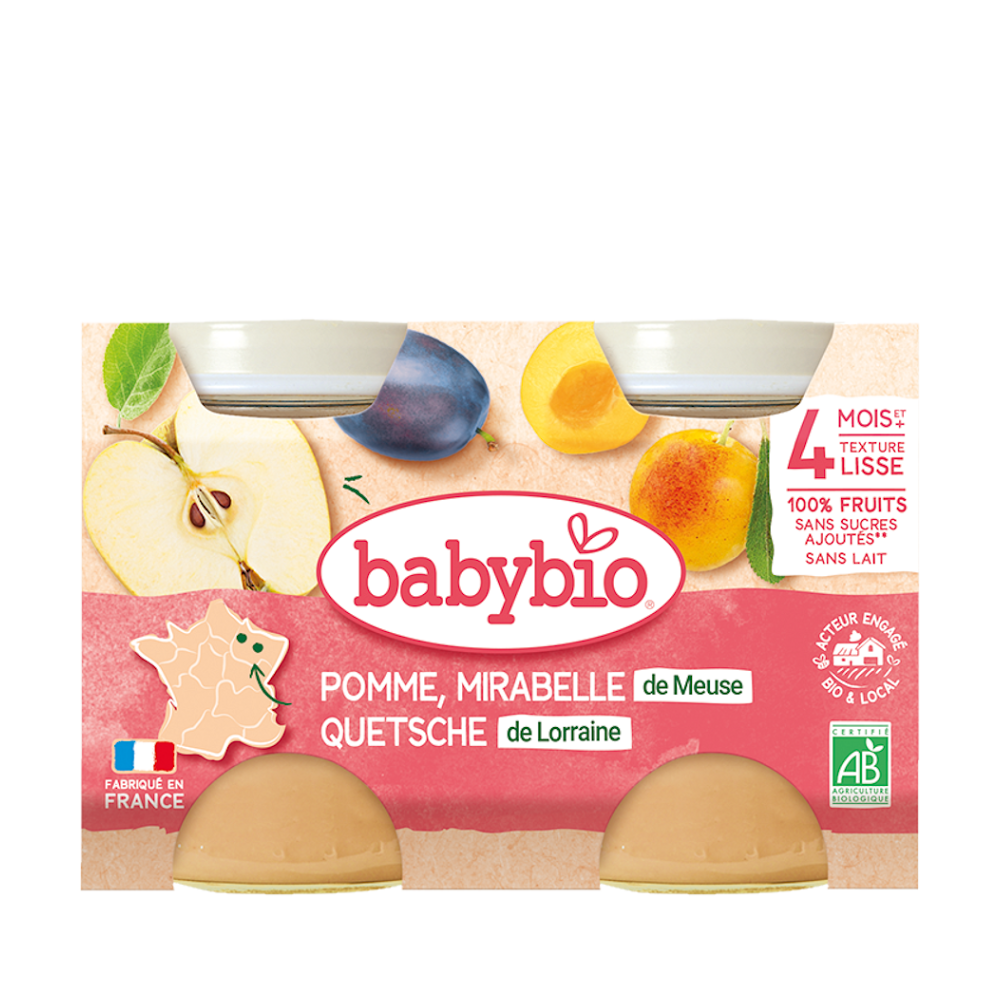 E-shop BABYBIO mirabelky jablko 2x130 g