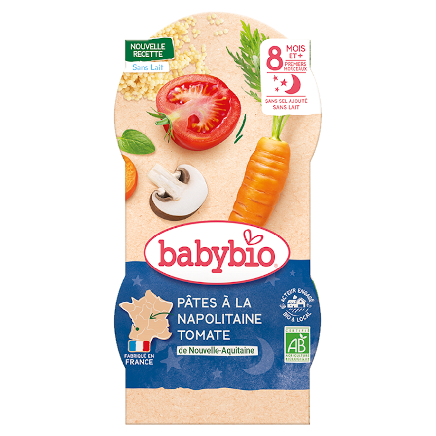 E-shop BABYBIO večerné menu Neapolskej cestoviny 2x200 g