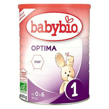 BABYBIO Optima 1 dojčenské bio mlieko 400 g