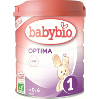 BABYBIO Optima 1 Počiatočné dojčenské mlieko od 0-6 mesiacov BIO 800 g