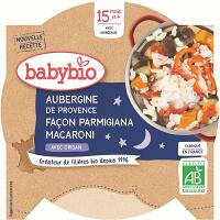 BABYBIO večerné menu baklažán na spôsob Parmigiana s makaróny 260 g
