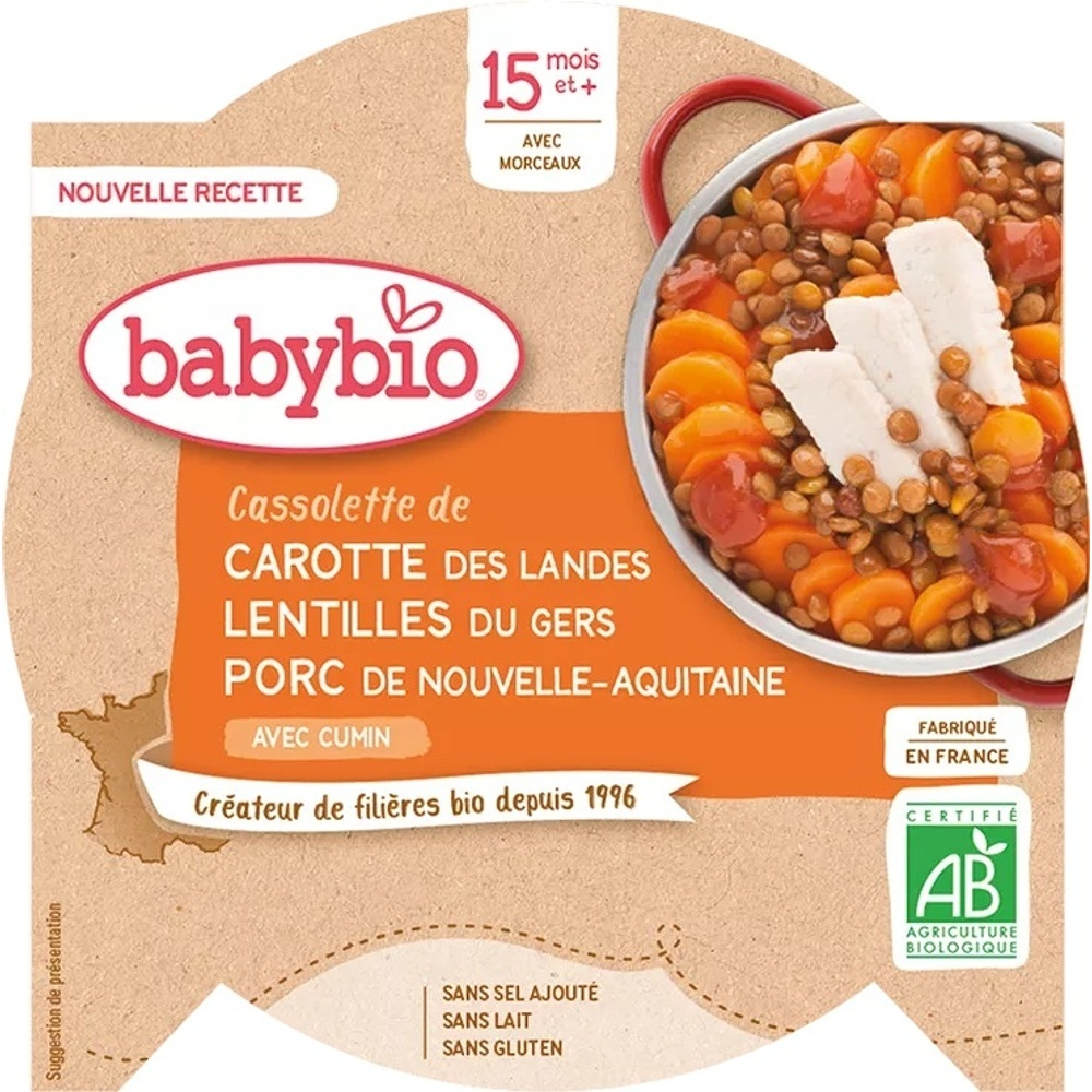 Babybio BIO bravčové mäso so šošovicou detský príkrm 260 g kúpite na Mojalekaren.sk