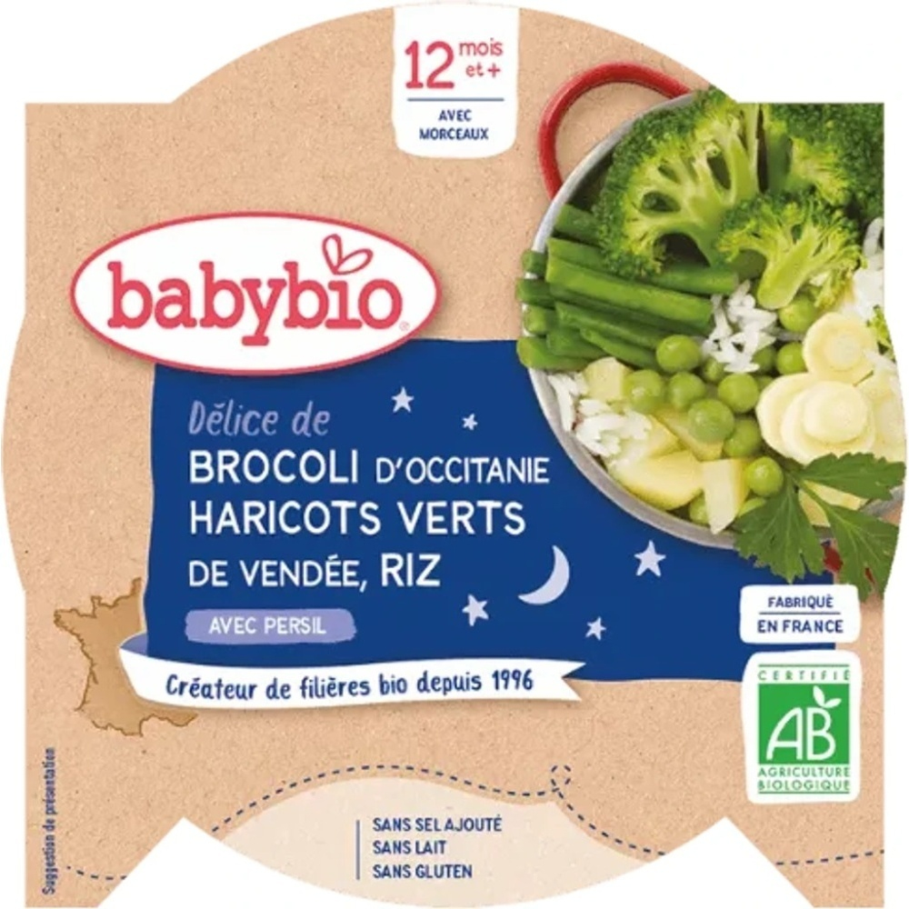 BABYBIO Good Night menu Zelená zelenina, ryža so štipkou petržlenovej vňate 230 g kúpite na Mojalekaren.sk