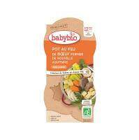 BABYBIO menu zelenina s hovädzím mäsom 2x200 g