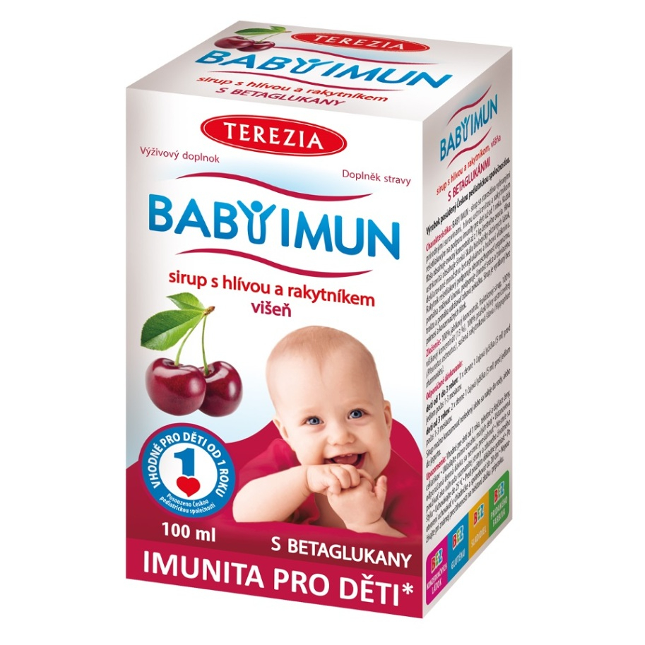 TEREZIA BABY IMUN Sirup s hlivou a rakytníkom Príchuť višňa 100 ml kúpite na Mojalekaren.sk