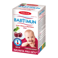 TEREZIA BABY IMUN Sirup s hlivou a rakytníkom Príchuť višňa 100 ml TEREZIA BABY IMUN Sirup s hlivou a rakytníkom Príchuť višňa 100 ml
